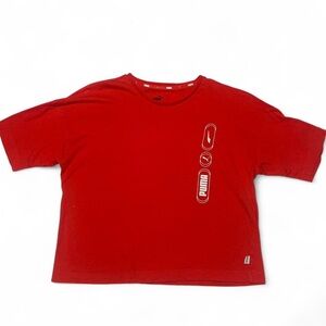 Puma Womens Graphic Red Tee